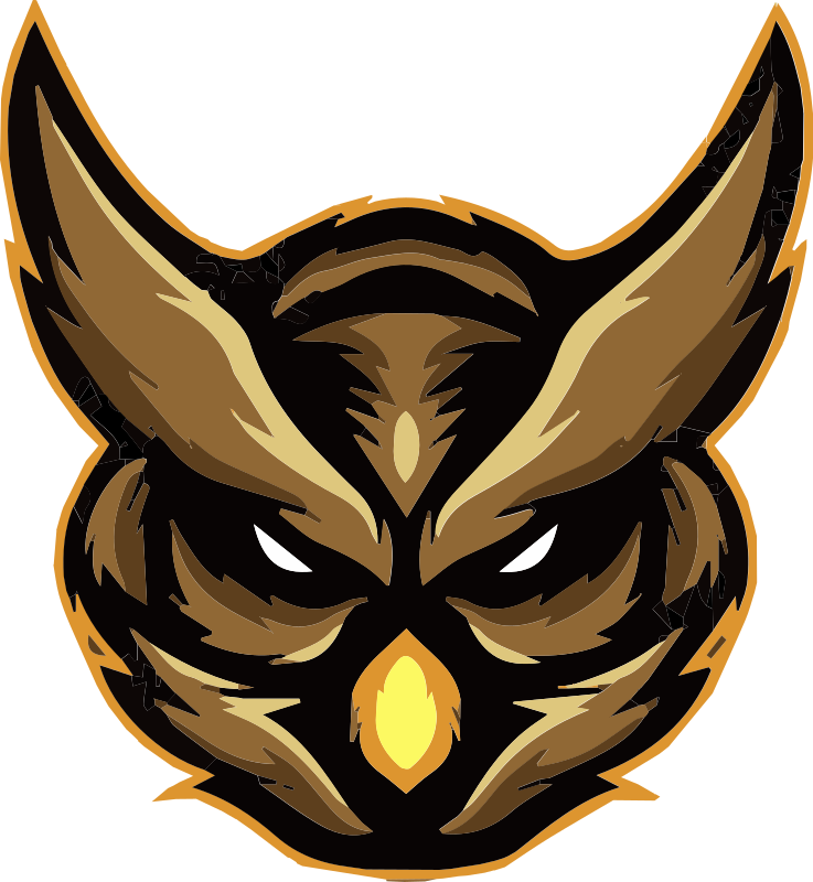 Vinil podovi životinja s motivom snažne sove - TenStickers