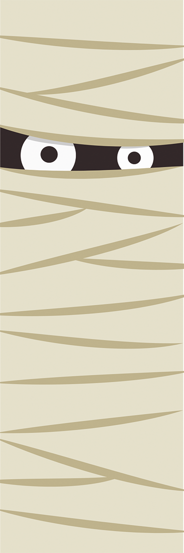 Vinil podovi noć vještica oči mumije - TenStickers