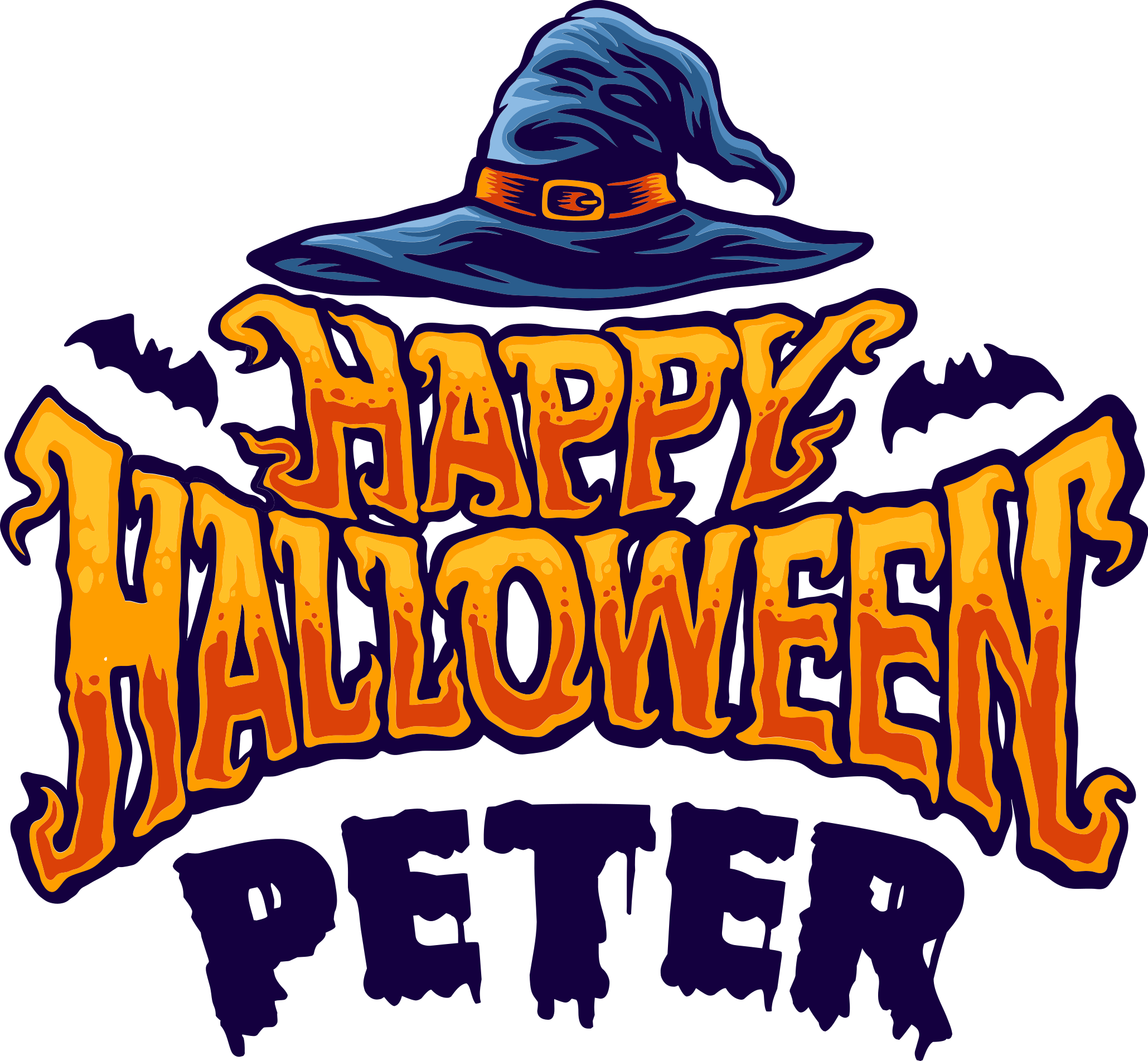 Vinil podovi noć vještica personalizirani - TenStickers