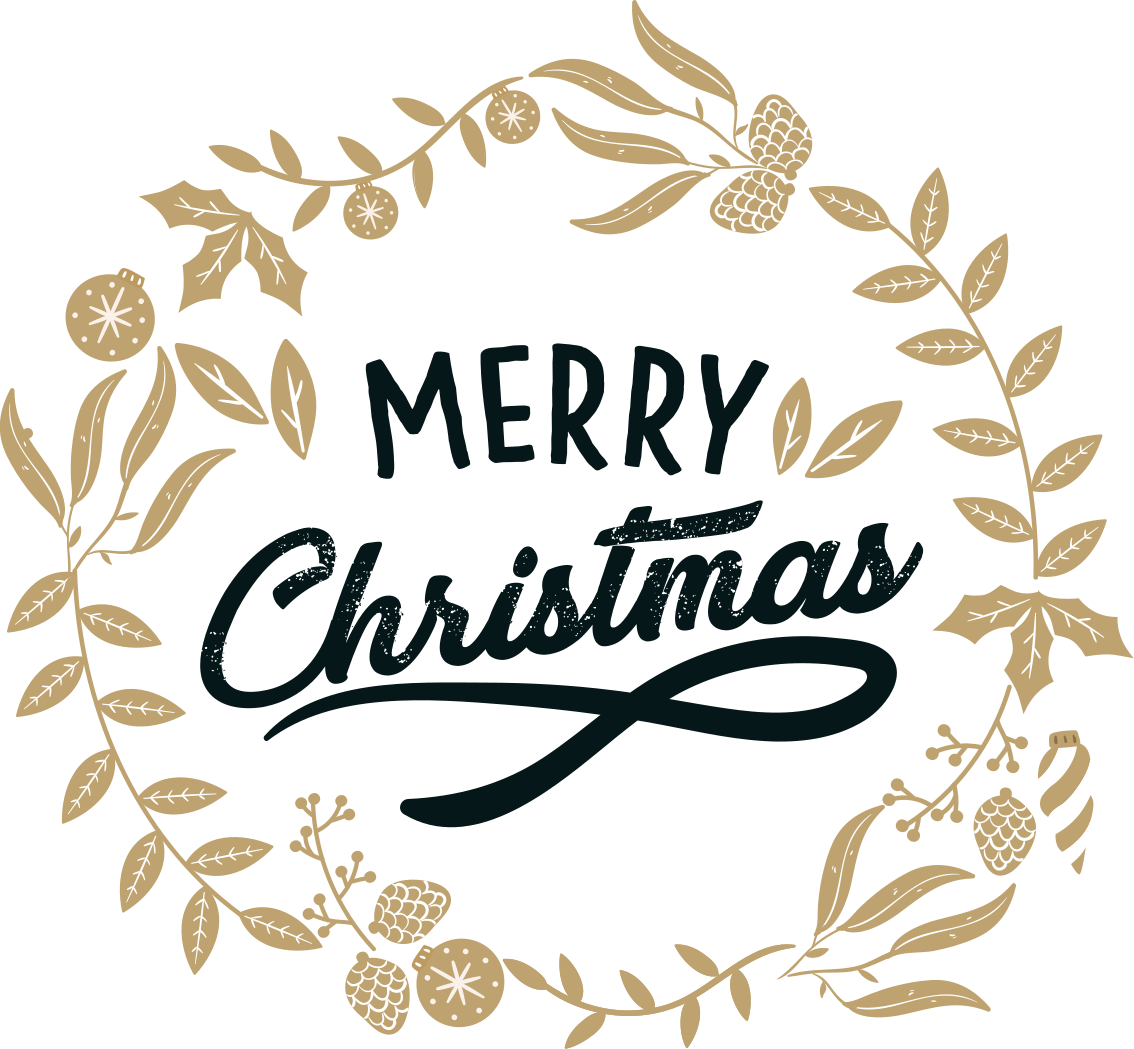 Vinil podovi božić s cvjetnim vezom - TenStickers