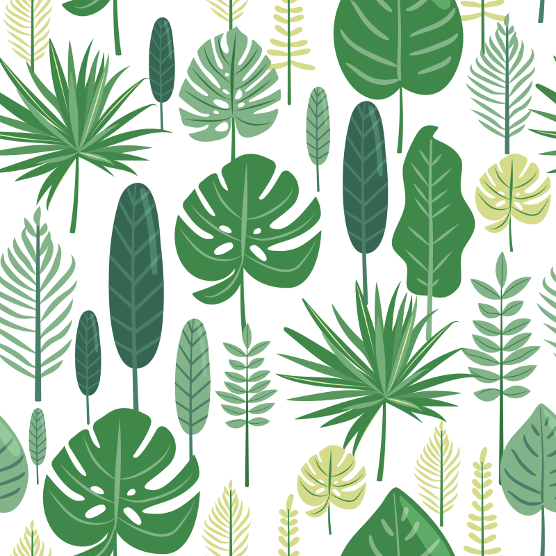 Vinil podovi cvijeće i biljke monstera - TenStickers