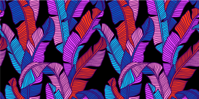 Vinil podovi cvijeće i biljke šareni cvjetni uzorak - TenStickers