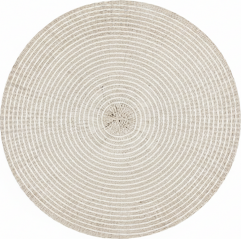 Vinil podovi minimalistički u kružnom kremastom tkanju - TenStickers