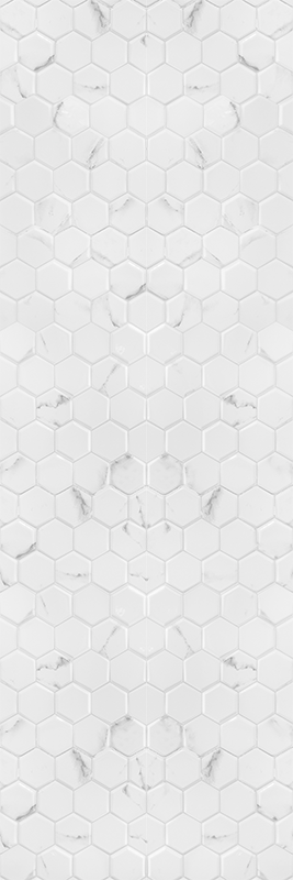 Vinil pod u kuhinji elegantne sive heksagonske pločice - TenStickers