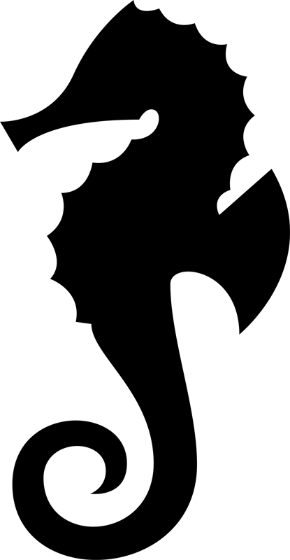 Vinil podovi za kupatilo sea horse pack - TenStickers