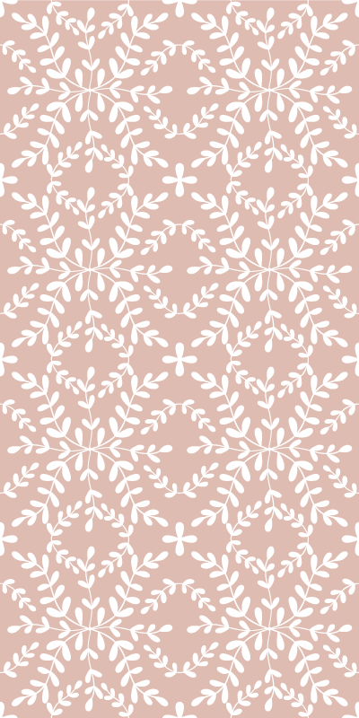 Vinil podovi cvijeće i biljke uzorak vintage lišća - TenStickers