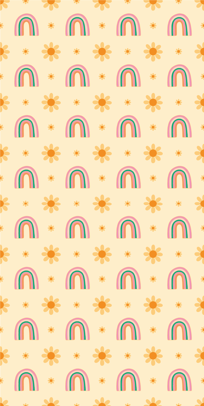 Vinil podovi cvijeće i biljke cvijeće i duge - TenStickers