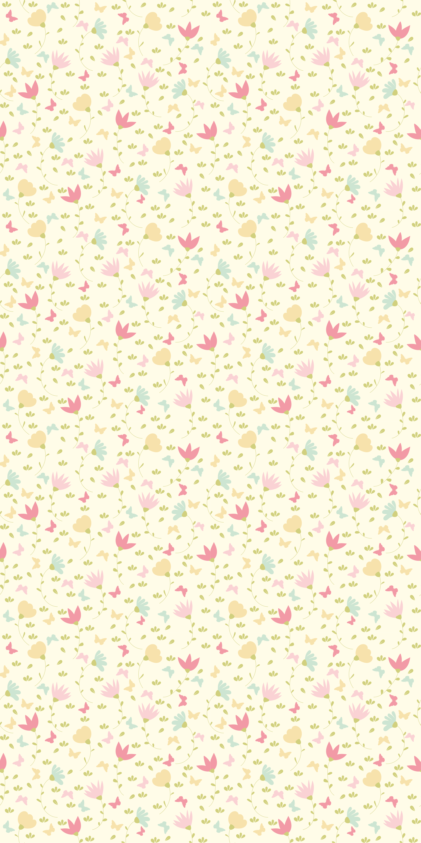 Vinil podovi cvijeće i biljke cvijeće i leptiri - TenStickers