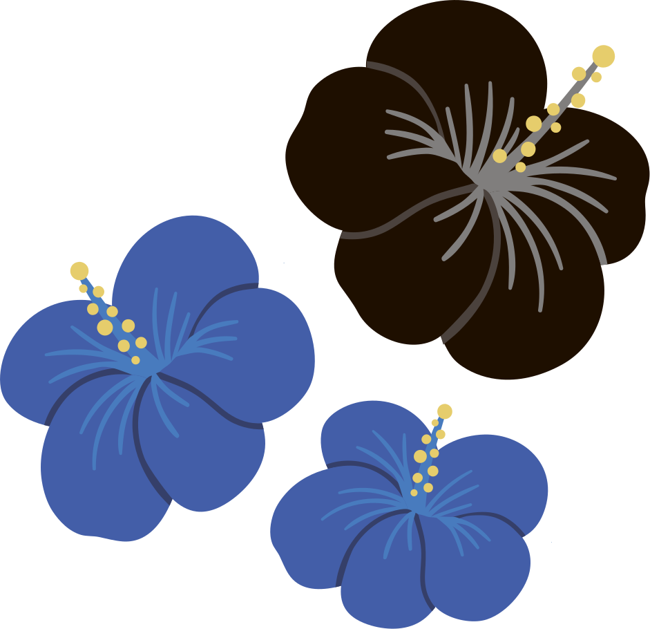 Vinil podovi cvijeće i biljke hibiskus aranžman - TenStickers