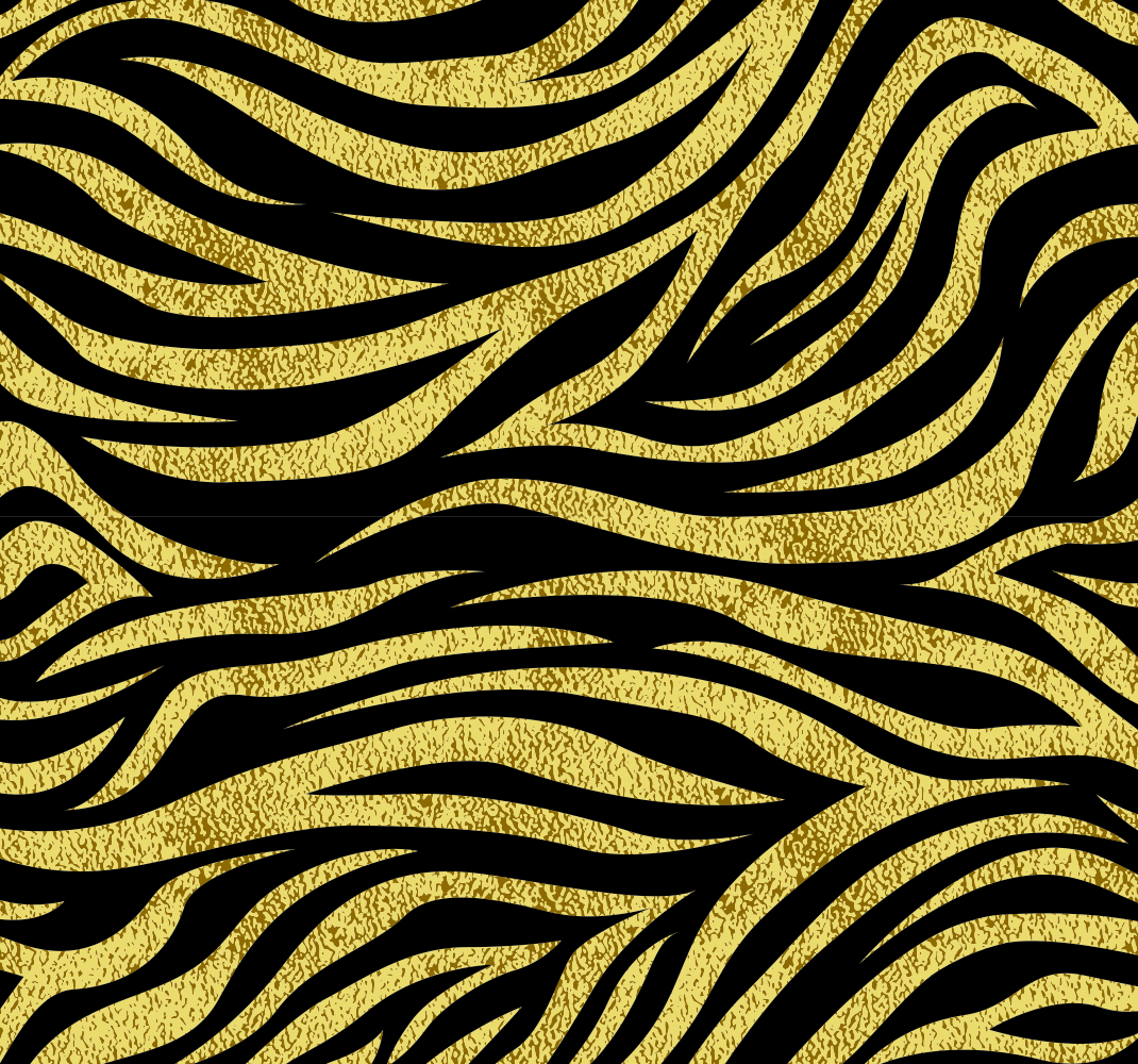 Vinil podovi otisak životinja zlatni uzorak zebre - TenStickers