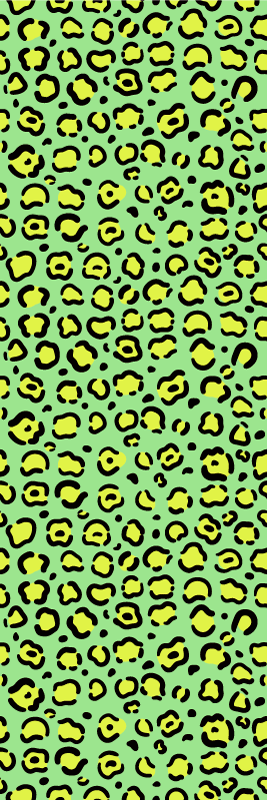 Vinil podovi otisak životinja Šareni leopard na pistaciji - TenStickers