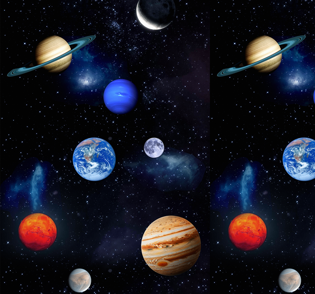 Vinil podovi zvijezde kozmos svemirski planeti - TenStickers