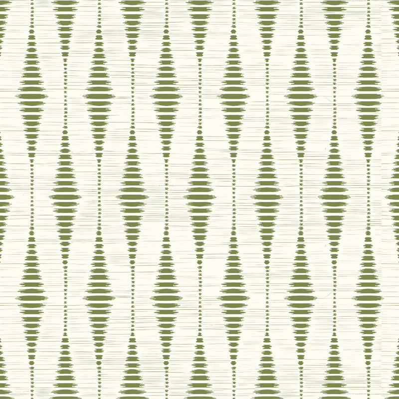 Vinil podovi geometrijski mahovina zeleni rabaul ikat - TenStickers