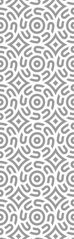 Vinil podovi geometrijski bijeli uzorak s krugovima - TenStickers