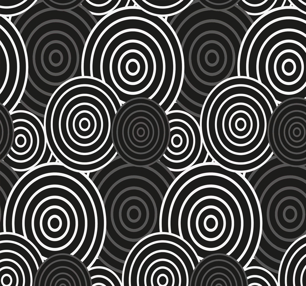 Vinil podovi geometrijski crni krug s pozadinom - TenStickers