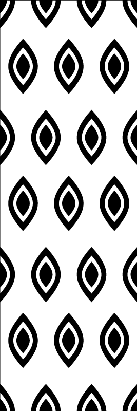 Vinil podovi geometrijski crno-bijeli uzorci - TenStickers