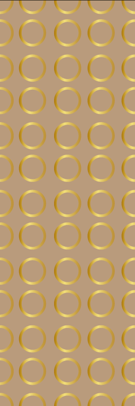Vinil podovi geometrijski zlatni kružni uzorak - TenStickers