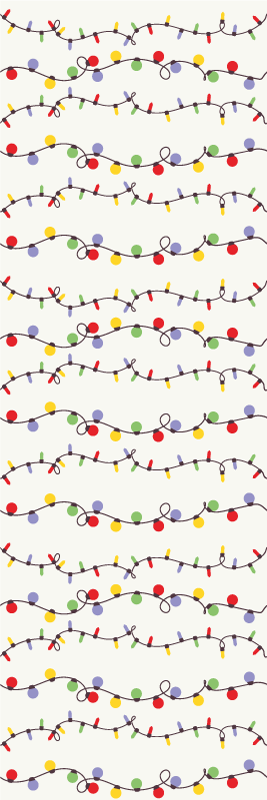 Vinil podovi božić u boji blagdanskih svjetala - TenStickers