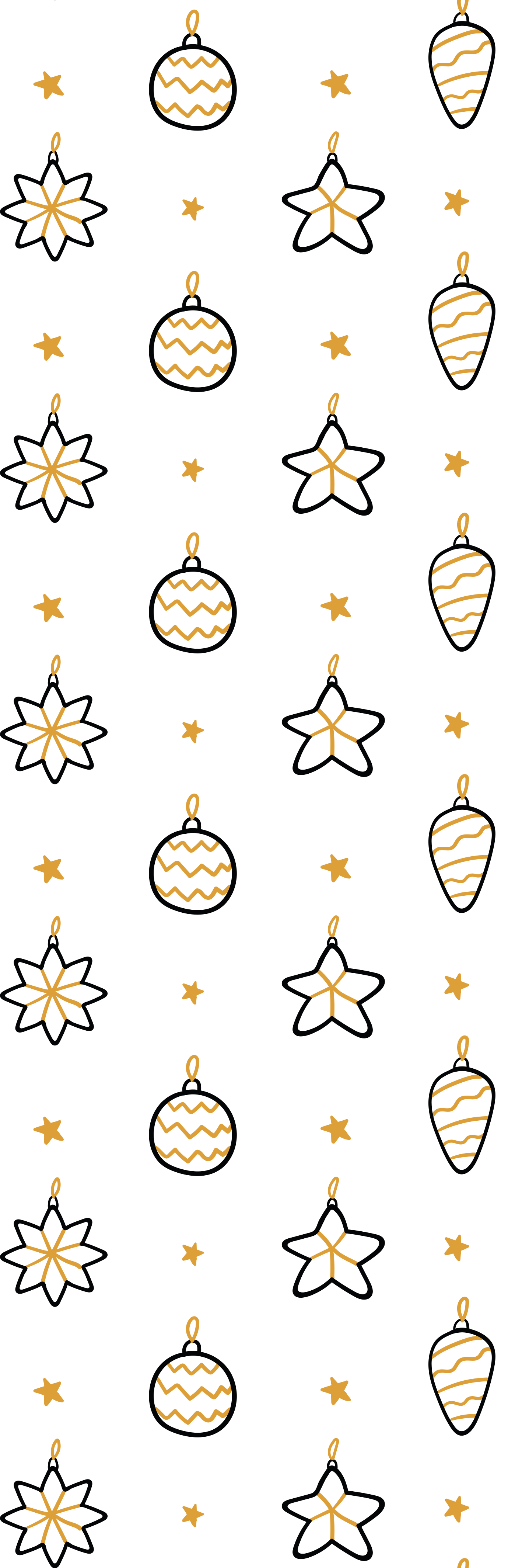 Vinil podovi božić s uzorkom bijelih geometrijskih zvijezda - TenStickers