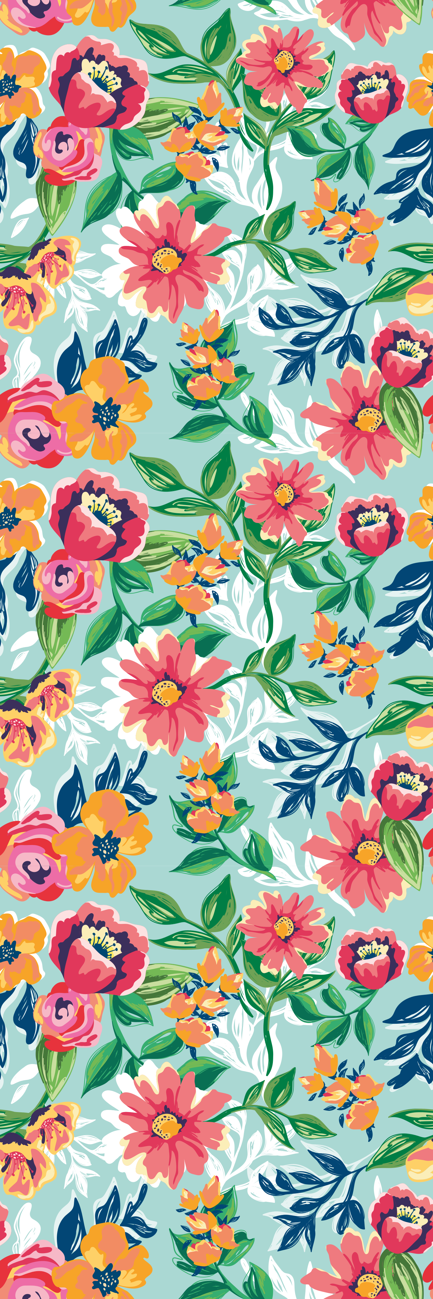 Vinil podovi spavaća soba s raznolikim divljim uzorkom - TenStickers