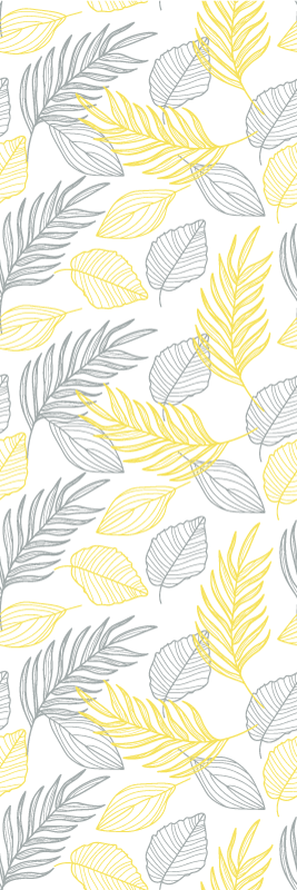 Vinil podovi spavaća soba u pantone lišću - TenStickers