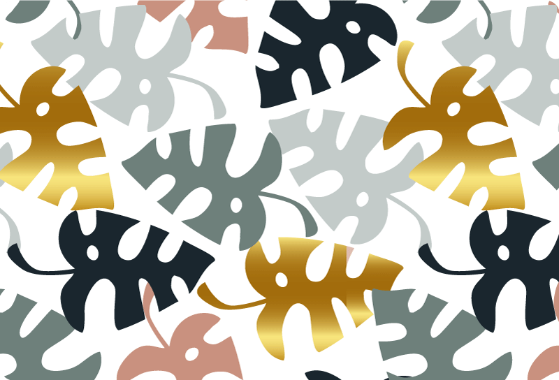 Vinil podovi priroda zlatno i šareno lišće - TenStickers