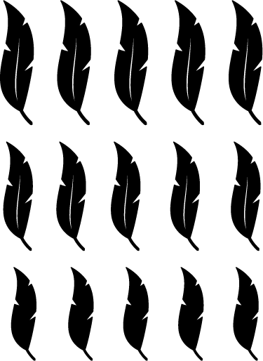 Vinil podovi priroda s uzorkom letećih pera - TenStickers