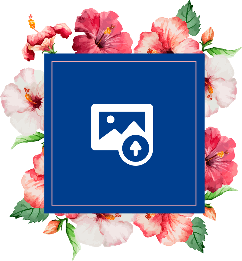 Vinil podovi priroda hibiskus cvjetni dizajn - TenStickers