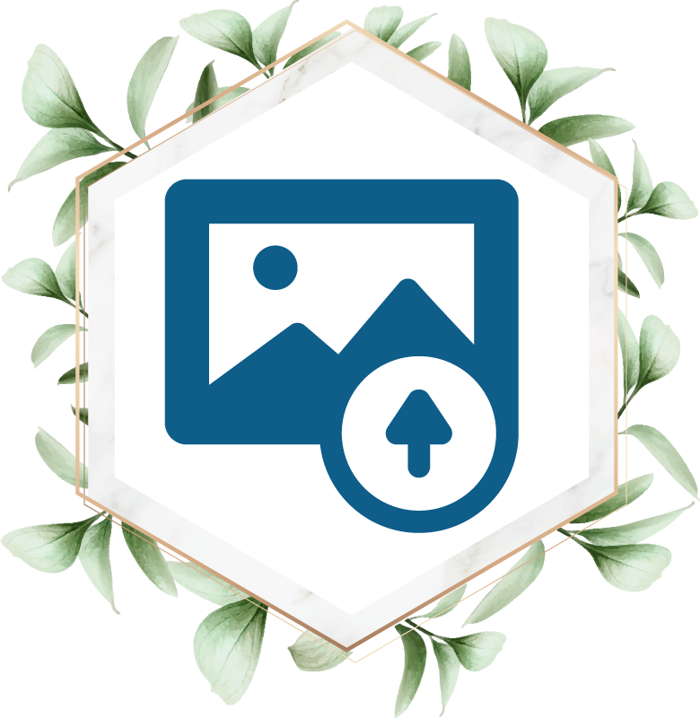 Vinil podovi priroda Žena s listovima - TenStickers