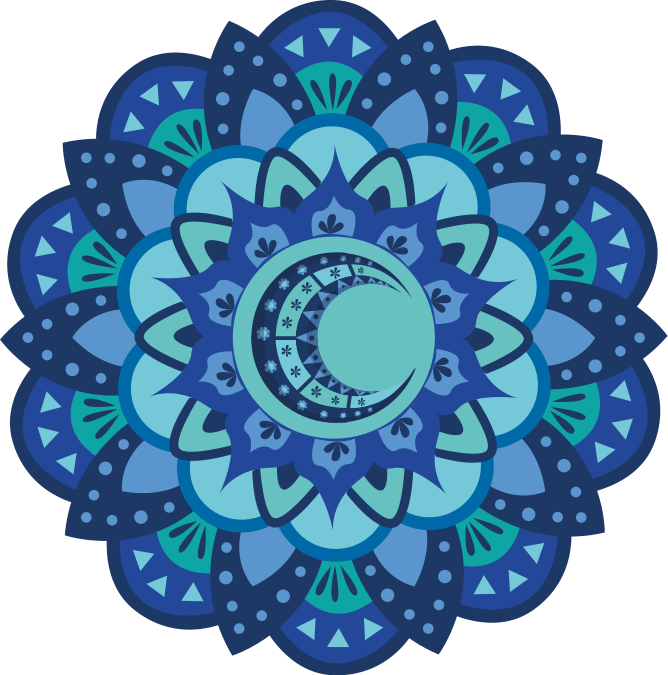 Vinil podovi priroda elaboratna botanička mandala - TenStickers