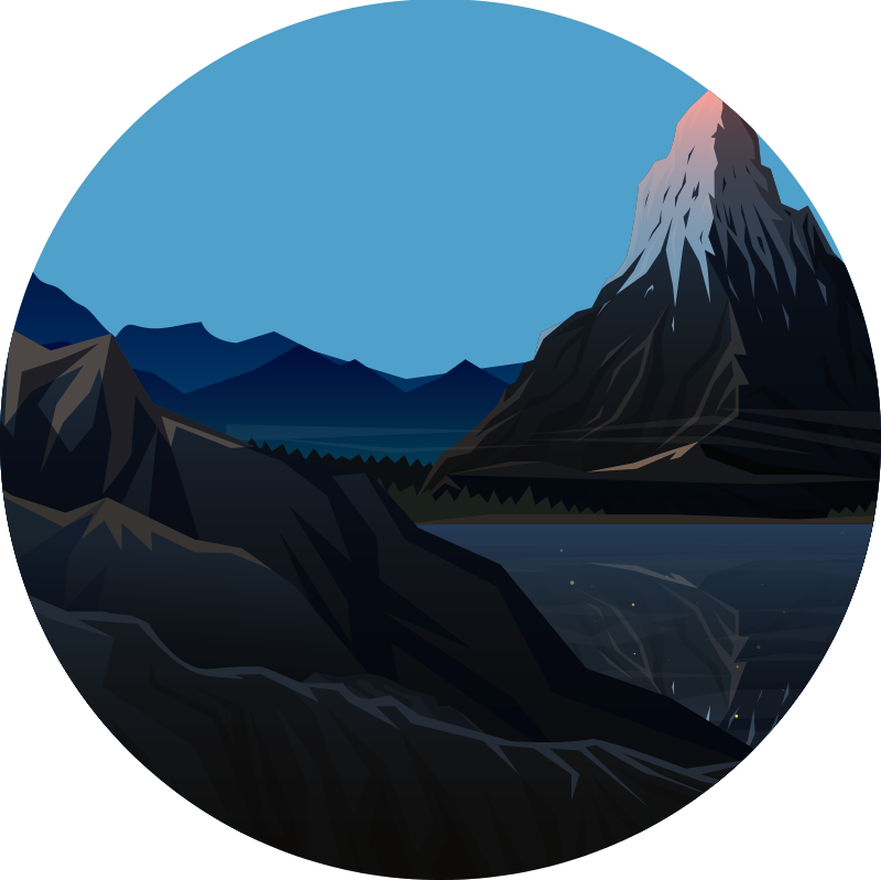 Vinil podovi priroda pogled na planinske pejzaže - TenStickers