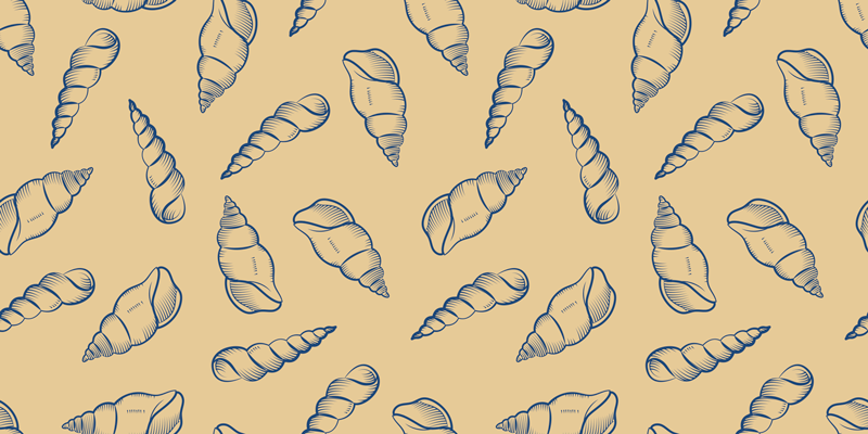 Vinil podovi priroda s motivom školjki - TenStickers