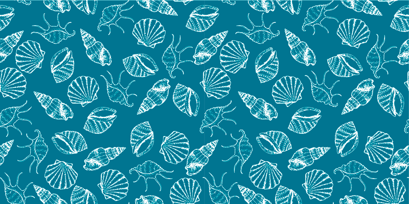 Vinil podovi priroda stil školjke - TenStickers