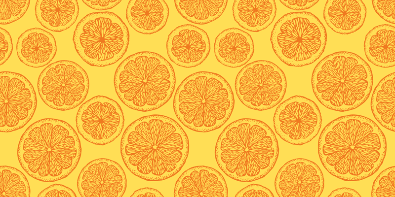 Vinil podovi priroda s motivom citrusnog reza - TenStickers