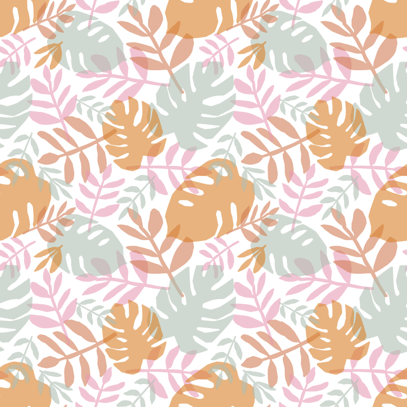 Vinil podovi priroda s motivom zelenog lista - TenStickers