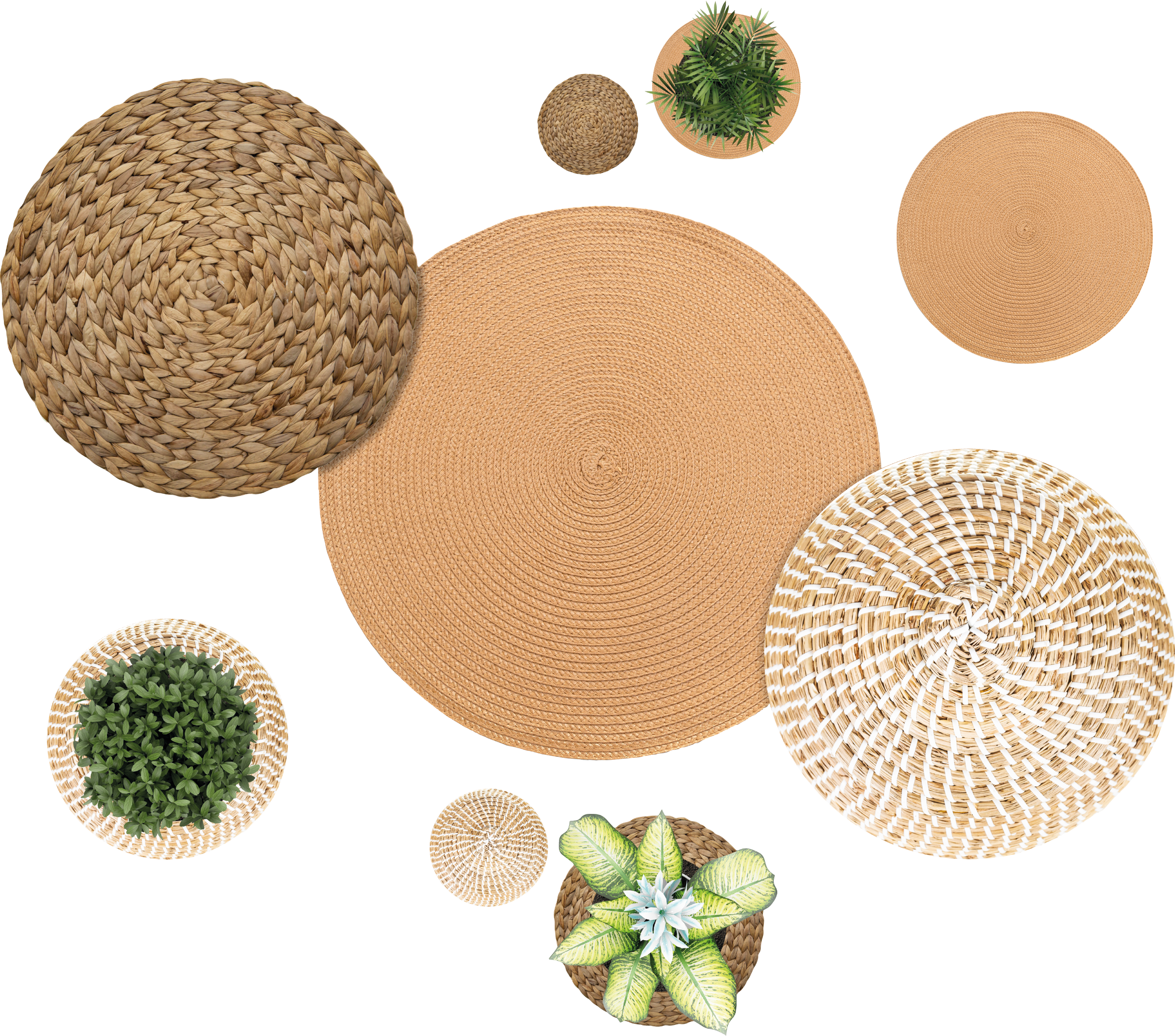 Vinil podovi cvijeće i biljke vrt i pletenica - TenStickers