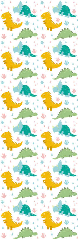 Vinil podovi spavaća soba s predivnim uzorkom dinosaura - TenStickers