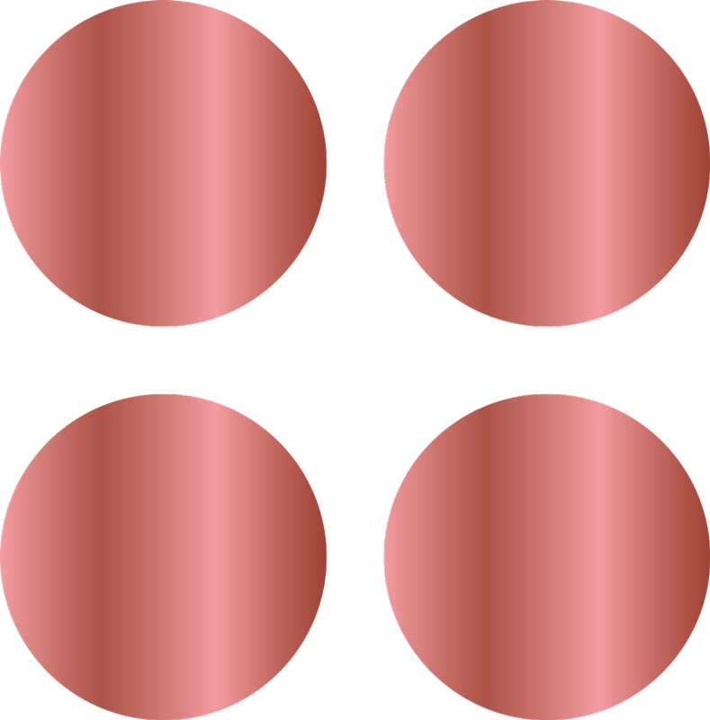 Vinil podovi geometrijski ružičasto zlatne točke - TenStickers