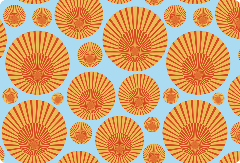 Vinil podovi geometrijski 70-ih sunshine - TenStickers