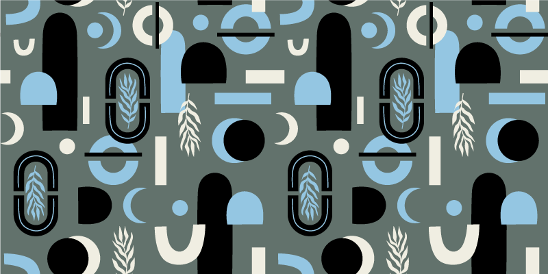 Vinil podovi geometrijski apstraktni uzorak - TenStickers