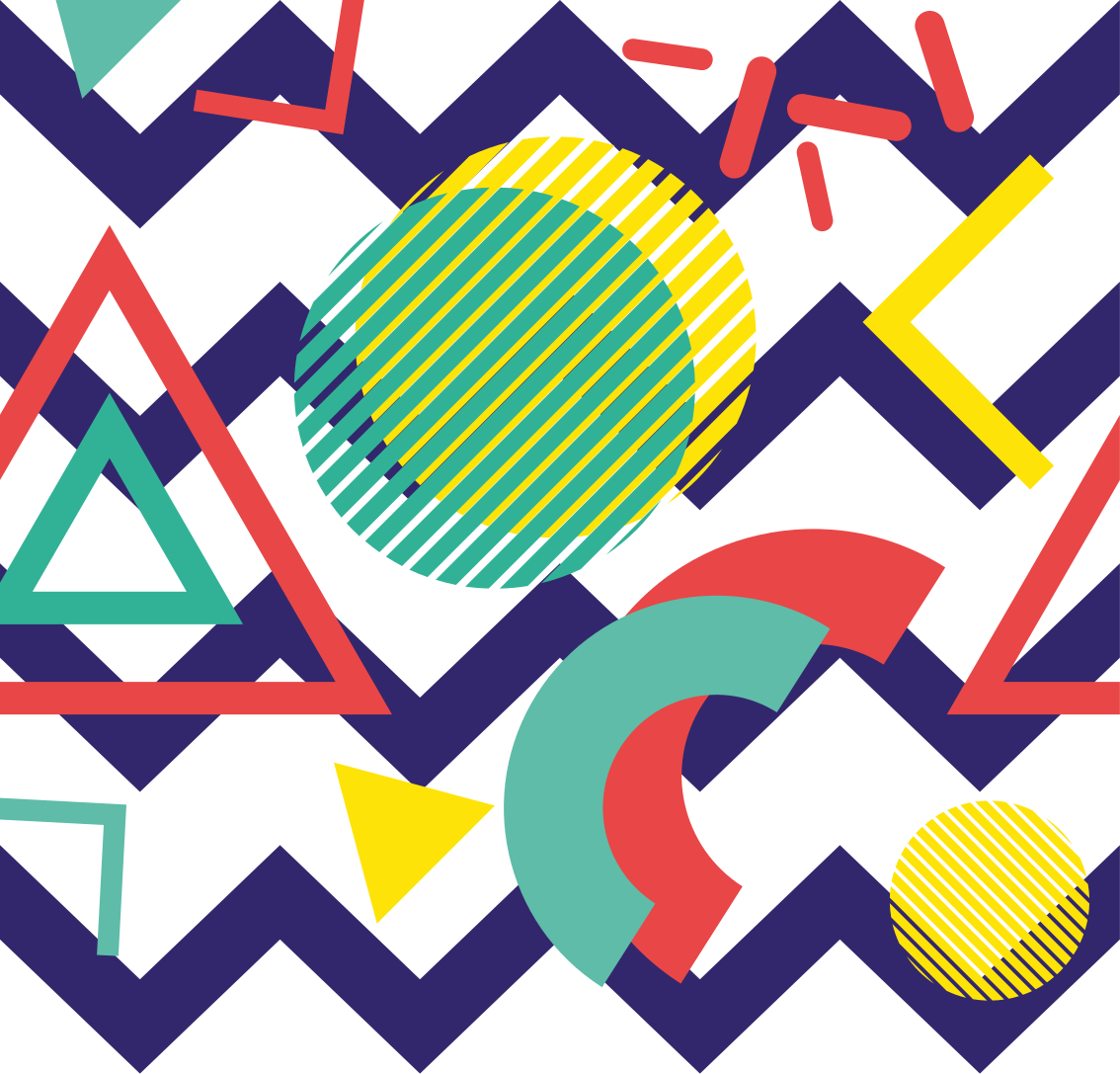Vinil podovi geometrijski šareni uzorak - TenStickers