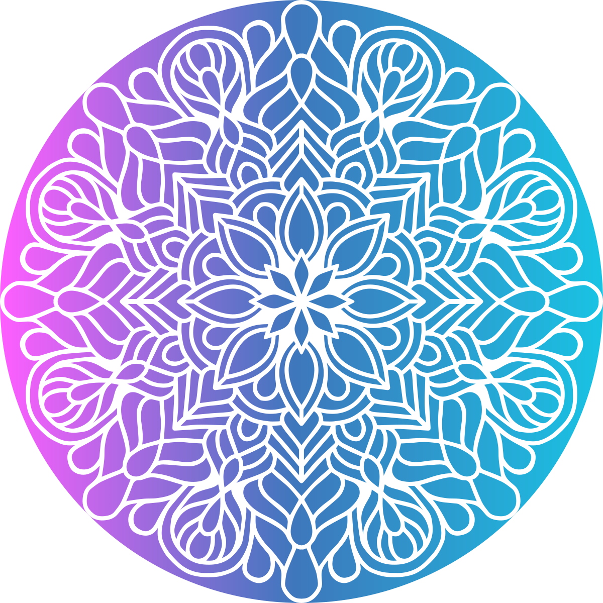 Vinil podovi geometrijski s vibrantnim kružnim uzorkom - TenStickers