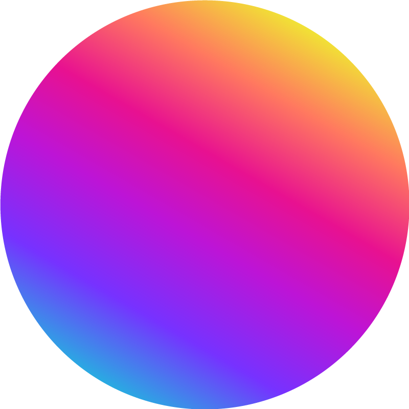 Vinil podovi geometrijski šareni gradijentni krug - TenStickers