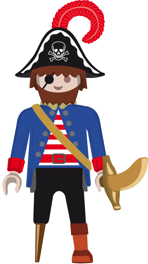 Vinil podovi djeca playmobil pirati za igru - TenStickers