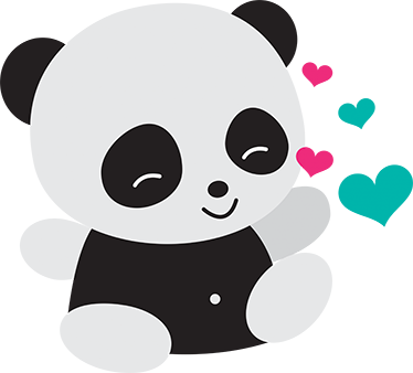 Vinil podovi djeca slatki medo panda - TenStickers