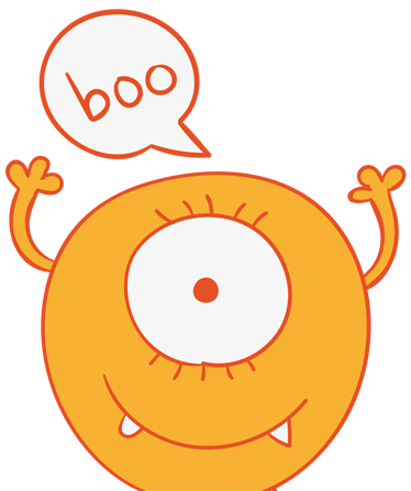 Vinil podovi djeca naljepnica čudovište žuto - TenStickers