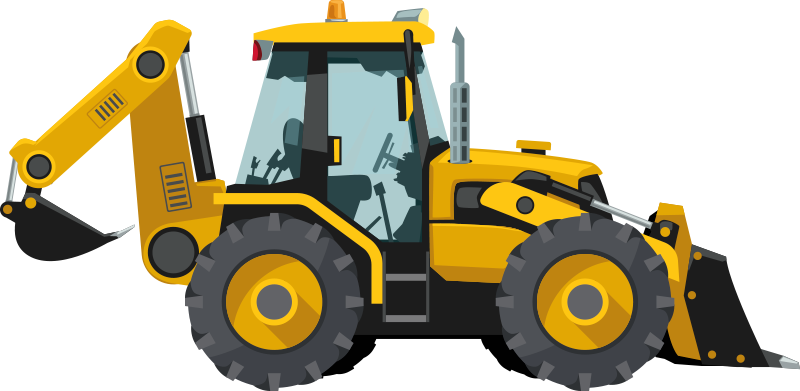 Vinil podovi djeca realistični traktor - TenStickers