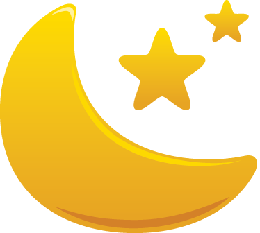Vinil podovi djeca polumjesec i zvijezde - TenStickers
