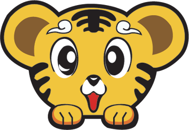 Vinil podovi djeca sretni tigar - TenStickers