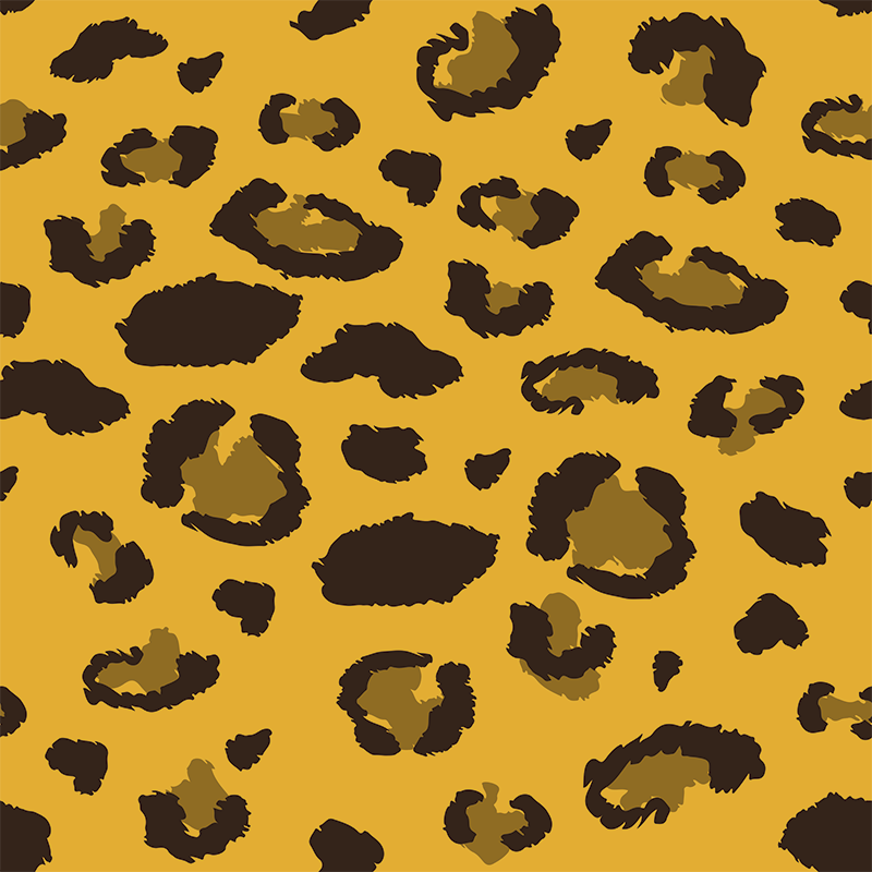 Vinil podovi spavaća soba s uzorkom leoparda - TenStickers